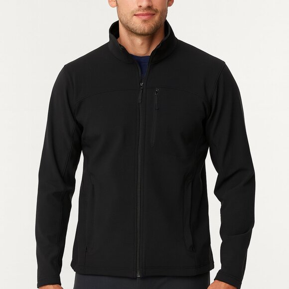 MEC Men's Black Softshell Jacket – Versatile, Durable, and Built for Adventure - Picture 1 of 6